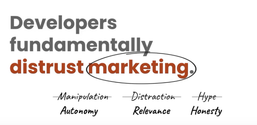 Trust is key to developer marketing