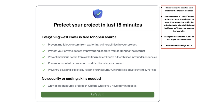 Stateshift's suggested changes to Github Security Lab team