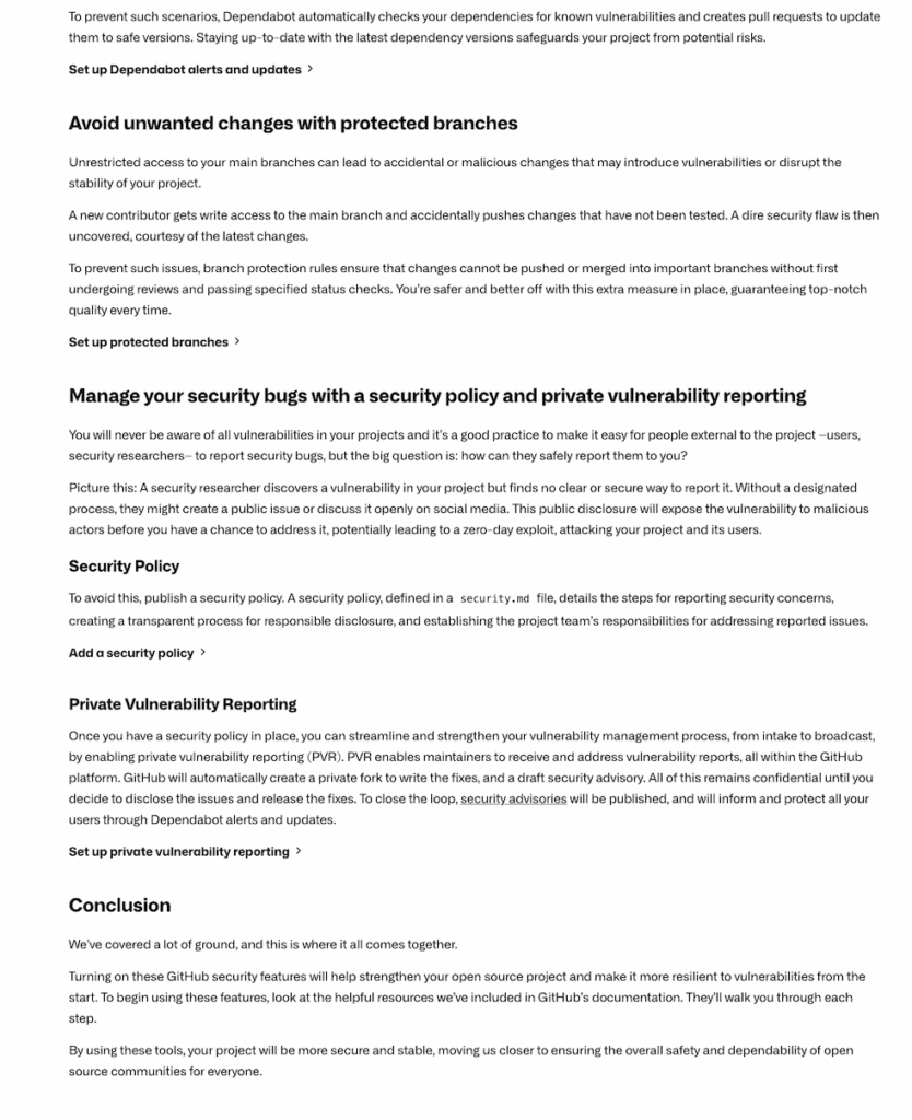 Github Security Labs' Protect Your Project before Stateshift changes