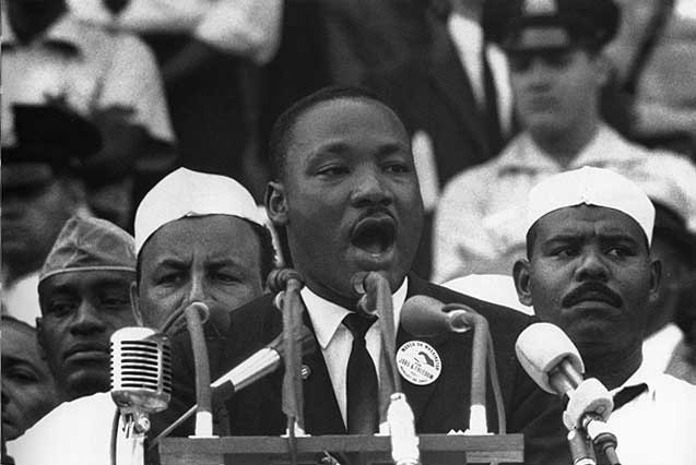 Martin Luther King Jr giving his "I have a Dream speech" 