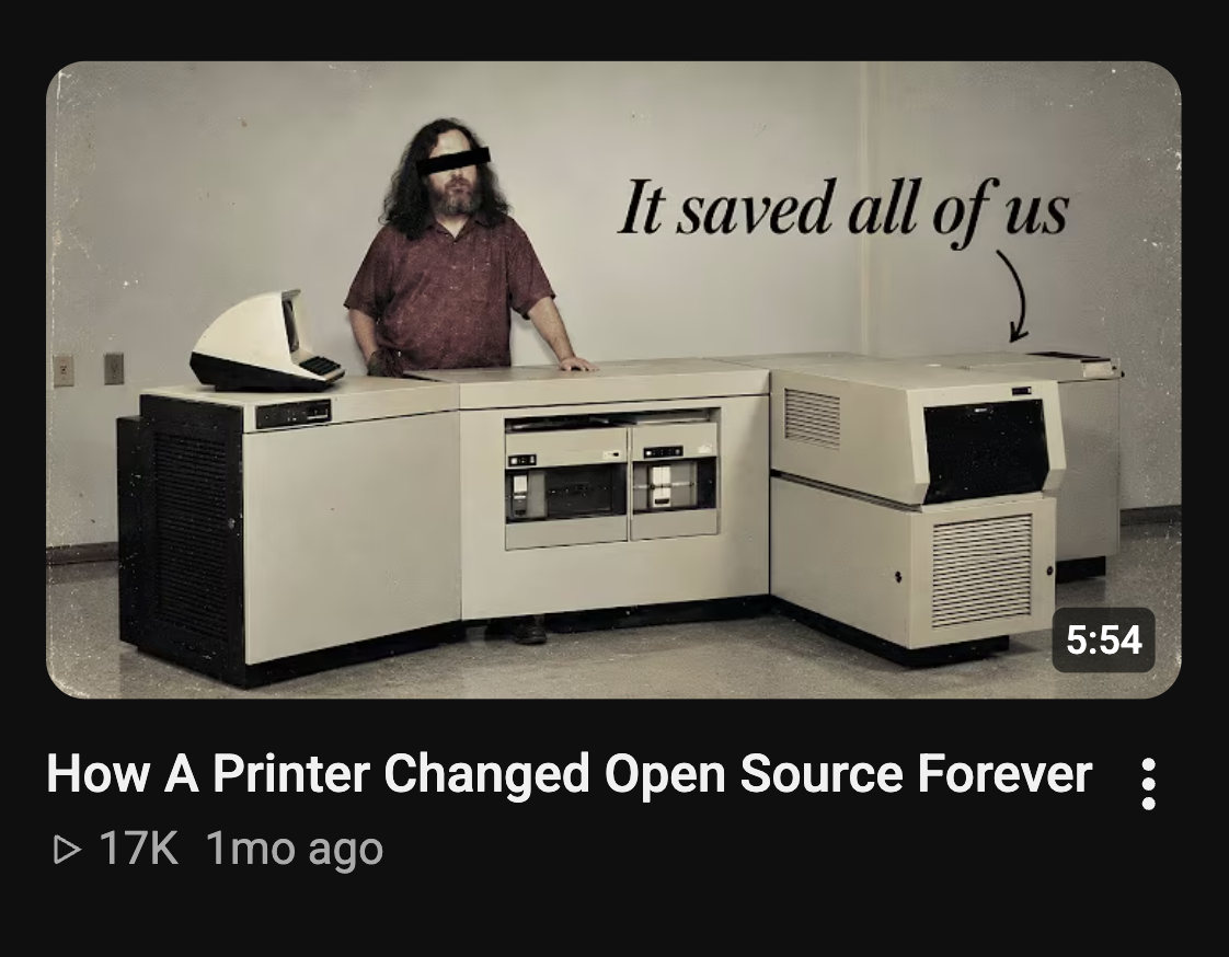 Stateshift's recent video of how open source was made.